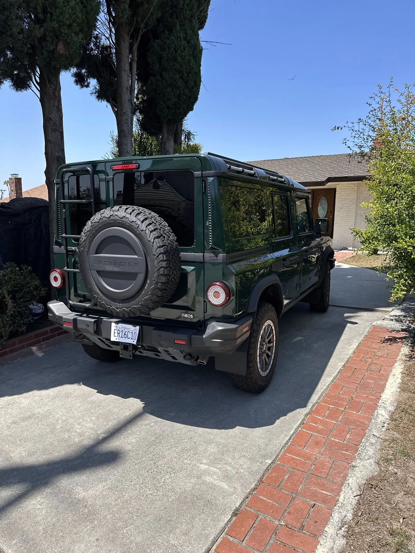 Rooster Capital Grenadier parked at the LA house